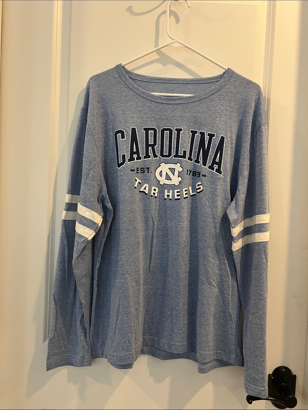 Pro Edge Carolina Tar Heels Light Blue Long Sleeve Tee